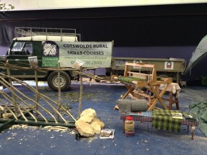 Rural Skills demonstration at Cheltenham Racecourse Cotswolds Showcase 